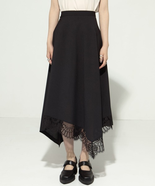 AKANE UTSUNOMIYA/アカネウツノミヤ】《STUDIOUS別注》 lace hem skirt