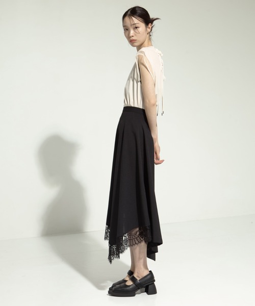AKANE UTSUNOMIYA/アカネウツノミヤ】《STUDIOUS別注》 lace hem skirt
