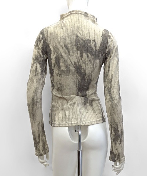 Riff(リフ)の「クロス切り替えロングTシャツ(Tシャツ/カットソー・レディース・ベージュ・L/M)」の9枚目の写真