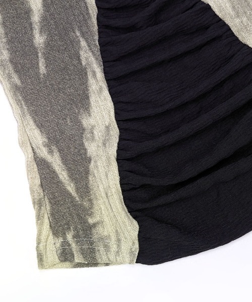 Riff(リフ)の「クロス切り替えロングTシャツ(Tシャツ/カットソー・レディース・ベージュ・L/M)」の12枚目の写真