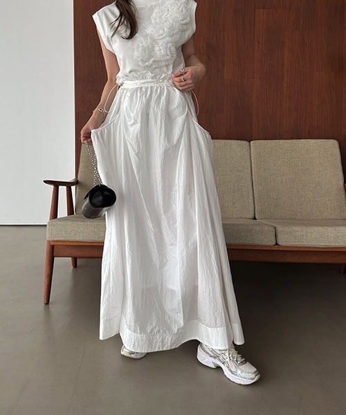 WILLFULLY（ウィルフリー）の「wide pocket waist adjuster SK