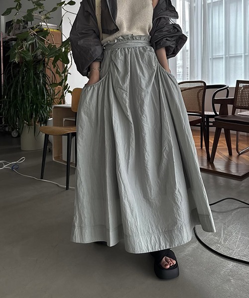 スカート willfully wide pocket waist adjuster SK WILLFULLY（ウィルフリー）の「wide pocket waist adjuster SK