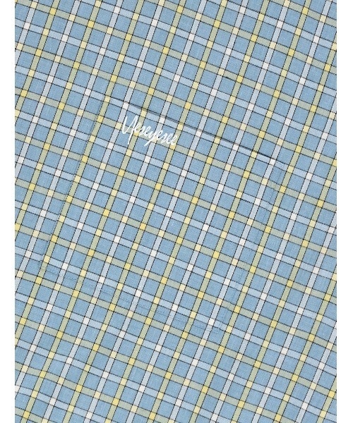 YESEYESEE（イエスアイシー）の「SN-Logo Short Sleeve Check Shirt（シャツ/ブラウス・メンズ・マルチ/ネイビー/ライトブルー・S/XL/M/L）」の15枚目の写真