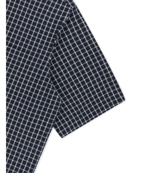 YESEYESEE（イエスアイシー）の「SN-Logo Short Sleeve Check Shirt（シャツ/ブラウス・メンズ・マルチ/ネイビー/ライトブルー・S/XL/M/L）」の22枚目の写真