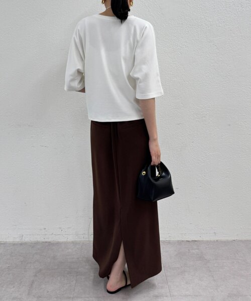 LOUNGEDRESS(ラウンジドレス)の「ドルマンカットソー(Tシャツ/カットソー・レディース・ブラック/オフホワイト/ブラウン・FREE)」の8枚目の写真