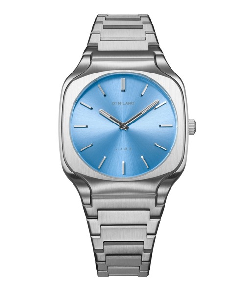 D1 MILANO スクエア - カリビアン 腕時計 D1 MILANO/ディーワン ミラノ」スクエア モルディブシー/カリビアン