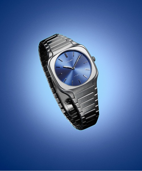 D1 MILANO スクエア - カリビアン 腕時計 D1 MILANO/ディーワン ミラノ」スクエア モルディブシー/カリビアン