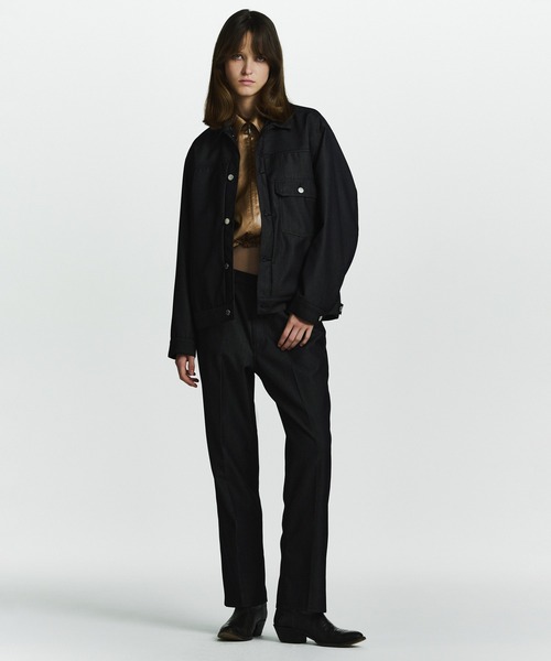 ひまままADAM ET ROPE' 濃紺デニムジャケット美品アダムエロペ デニム ボマージャケット / ADAM ET ROPE' JEANS -FILM-（デニム