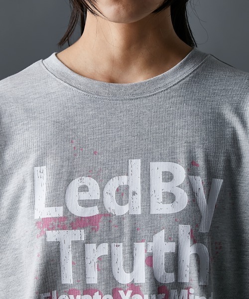 GEVS.(ジェイヴィス)の「ロゴプリントロングスリーブTシャツ<大きいサイズ有>GEVS.(Tシャツ/カットソー・レディース・チャコールグレー/ライトグレー系・5L/4L/3L/LL/L/M)」の18枚目の写真