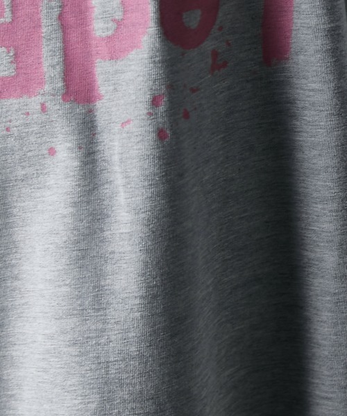 GEVS.(ジェイヴィス)の「ロゴプリントロングスリーブTシャツ<大きいサイズ有>GEVS.(Tシャツ/カットソー・レディース・チャコールグレー/ライトグレー系・5L/4L/3L/LL/L/M)」の22枚目の写真