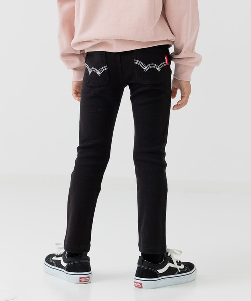 EDWIN（エドウィン）の「〈EDWIN〉ストレッチパンツ（その他パンツ・キッズ・アイボリー/グレー/モカ/ベージュ/イエロー/ラベンダー/ネイビー/ミント/ワインレッド/ピンク/グリーン/ブラウン/オレンジ/サックスブルー/ライトブルー/カーキ/ブラック/ブルー/クリーム/チャコールグレー・120cm/130cm/100cm/95cm/90cm/80ｃｍ/110cm）」の3枚目の写真