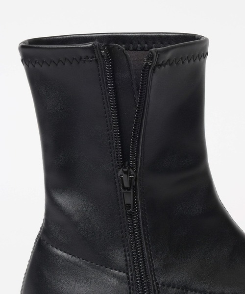 JEANASIS（ジーナシス）の「【抗菌防臭テープ付き】ストレッチクリアスニーカーブーツ/573251（ブーツ・レディース・ブラック/ブラック系その他/グレー系その他/ブラック系その他2・MEDIUM/LARGE）」の12枚目の写真