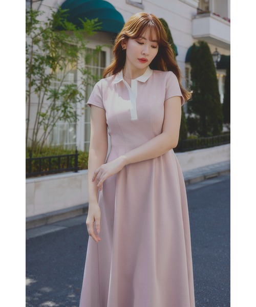 Her lip to Short Sleeve Polo Dress Short Sleeve Polo Dress(ワンピース)|Her lip to(ハー