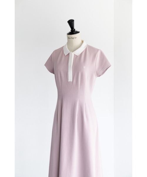 Her lip to(ハーリップトゥー)の「Short Sleeve Polo Dress(ワンピース・レディース・ブラック/ローズ・S/M)」の11枚目の写真