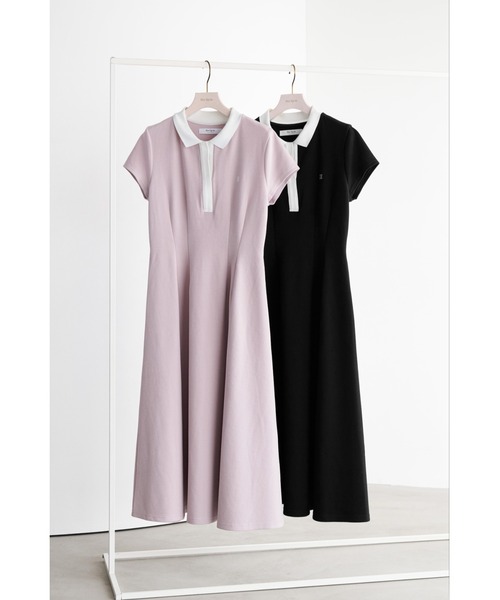 Short Sleeve Polo Dress（ワンピース）｜Her lip to（ハー