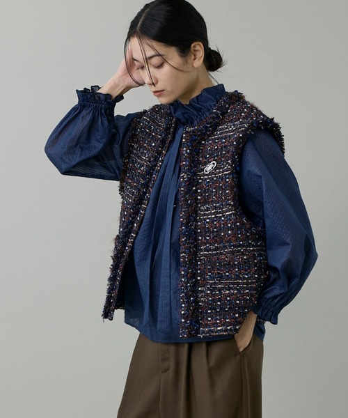 ツイードジレ《TOURNIER/トゥルニエ》【セットアップ対応