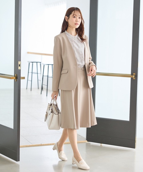 Honeys（ハニーズ）の「配色バンドカラーブラウス（シャツ/ブラウス・レディース・ネイビー/ブルー系/ホワイト系その他/グレー系/ホワイト・L/LL/3L/M/S）」の14枚目の写真