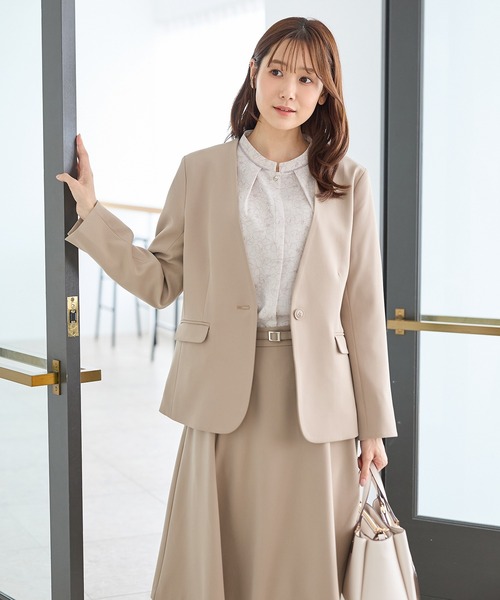 Honeys（ハニーズ）の「配色バンドカラーブラウス（シャツ/ブラウス・レディース・ネイビー/ブルー系/ホワイト系その他/グレー系/ホワイト・L/LL/3L/M/S）」の15枚目の写真