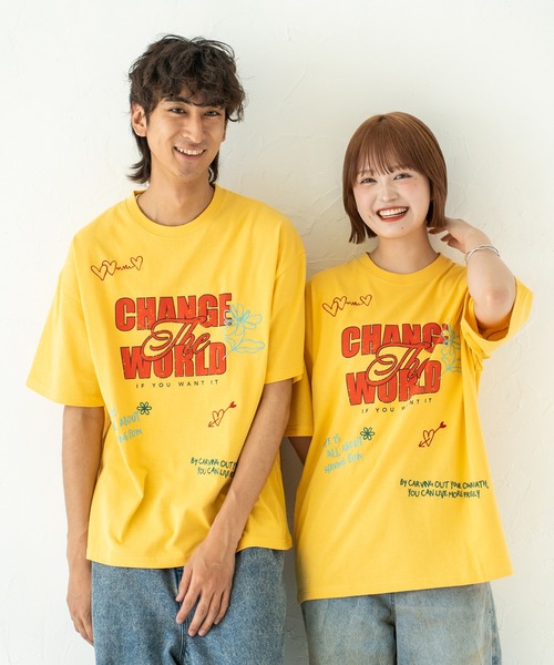 Quash（クアッシュ）の「フロッキー刺繍Tシャツ（Tシャツ/カットソー・メンズ・ネイビー/イエロー/ホワイト・MEDIUM/LARGE）」の3枚目の写真