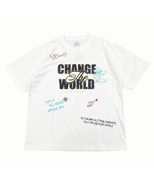 Quash（クアッシュ）の「フロッキー刺繍Tシャツ（Tシャツ/カットソー・メンズ・ネイビー/イエロー/ホワイト・MEDIUM/LARGE）」の10枚目の写真