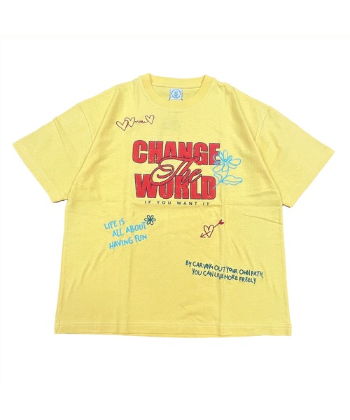 Quash（クアッシュ）の「フロッキー刺繍Tシャツ（Tシャツ/カットソー・メンズ・ネイビー/イエロー/ホワイト・MEDIUM/LARGE）」の11枚目の写真