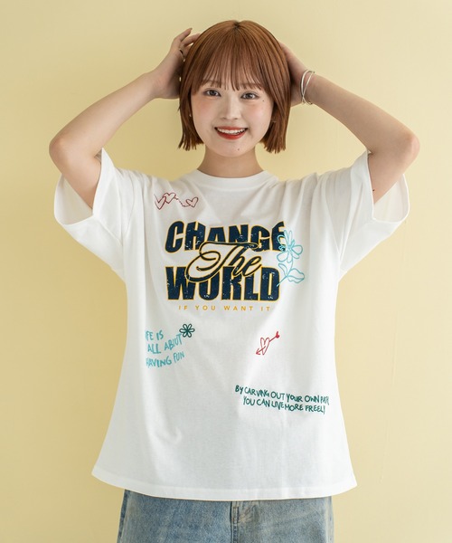 Quash（クアッシュ）の「フロッキー刺繍Tシャツ（Tシャツ/カットソー・メンズ・ネイビー/イエロー/ホワイト・MEDIUM/LARGE）」の17枚目の写真