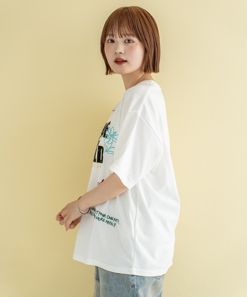 Quash（クアッシュ）の「フロッキー刺繍Tシャツ（Tシャツ/カットソー・メンズ・ネイビー/イエロー/ホワイト・MEDIUM/LARGE）」の18枚目の写真