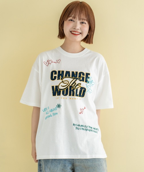 Quash（クアッシュ）の「フロッキー刺繍Tシャツ（Tシャツ/カットソー・メンズ・ネイビー/イエロー/ホワイト・MEDIUM/LARGE）」の19枚目の写真