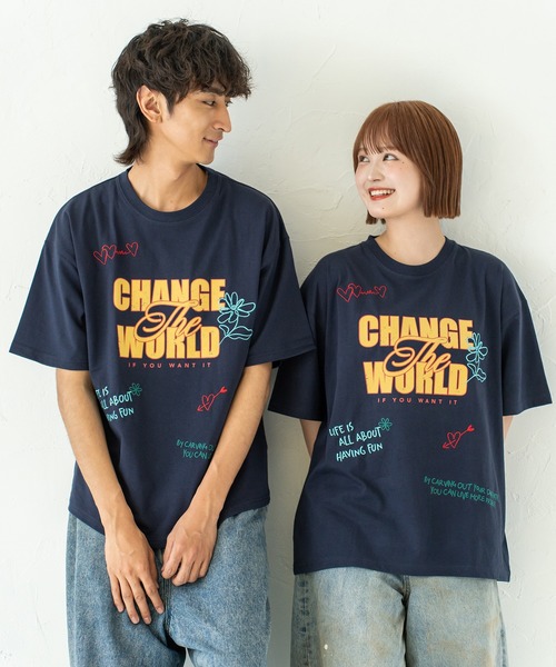 Quash（クアッシュ）の「フロッキー刺繍Tシャツ（Tシャツ/カットソー・メンズ・ネイビー/イエロー/ホワイト・MEDIUM/LARGE）」の22枚目の写真