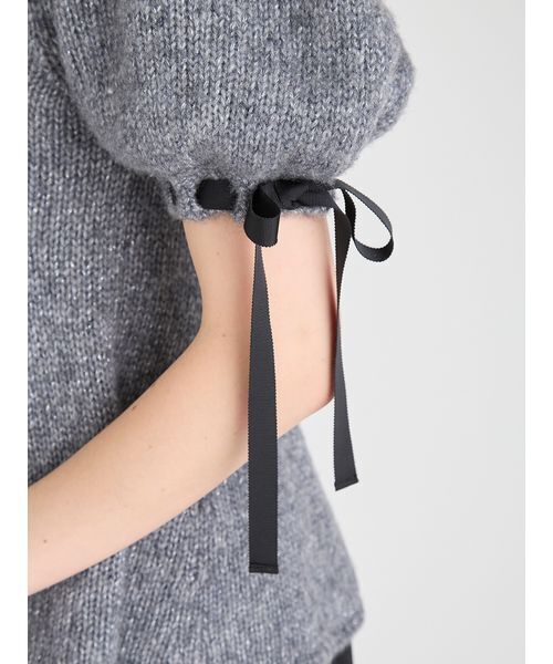 リボンディテールペプラムカーディガン（カーディガン/ボレロ