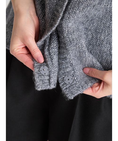 リボンディテールペプラムカーディガン（カーディガン/ボレロ