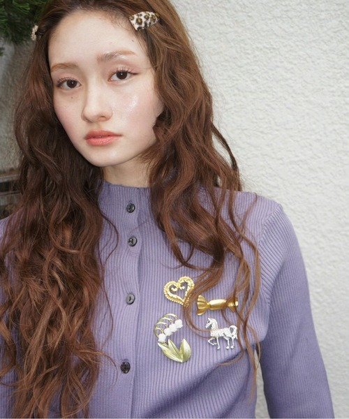 musubore(ムスボレ)の「2way long sleeve plain cardigan / ロングスリーブプレーンカーディガン(カーディガン/ボレロ・レディース・ブラック/パープル/ブルー/ネイビー・FREE)」の15枚目の写真