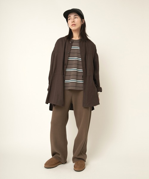 RNA-N(アールエヌエーエヌ)の「B2920 ライトジャケットシャツ(シャツ/ブラウス・レディース・ブラウン/インディゴブルー/オリーブ/ブラック・FREE)」の9枚目の写真