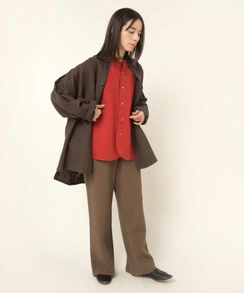 RNA-N(アールエヌエーエヌ)の「B2920 ライトジャケットシャツ(シャツ/ブラウス・レディース・ブラウン/インディゴブルー/オリーブ/ブラック・FREE)」の10枚目の写真