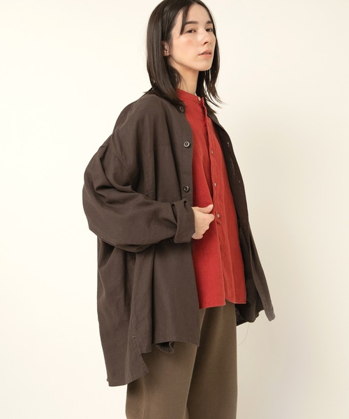 RNA-N(アールエヌエーエヌ)の「B2920 ライトジャケットシャツ(シャツ/ブラウス・レディース・ブラウン/インディゴブルー/オリーブ/ブラック・FREE)」の5枚目の写真