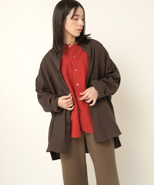 RNA-N(アールエヌエーエヌ)の「B2920 ライトジャケットシャツ(シャツ/ブラウス・レディース・ブラウン/インディゴブルー/オリーブ/ブラック・FREE)」の18枚目の写真