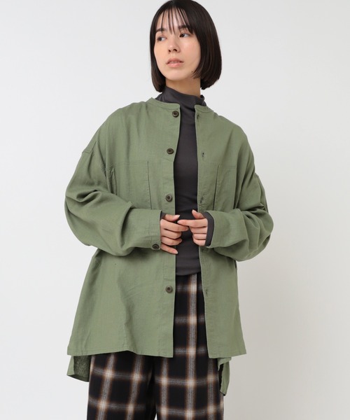 RNA-N(アールエヌエーエヌ)の「B2920 ライトジャケットシャツ(シャツ/ブラウス・レディース・ブラウン/インディゴブルー/オリーブ/ブラック・FREE)」の22枚目の写真