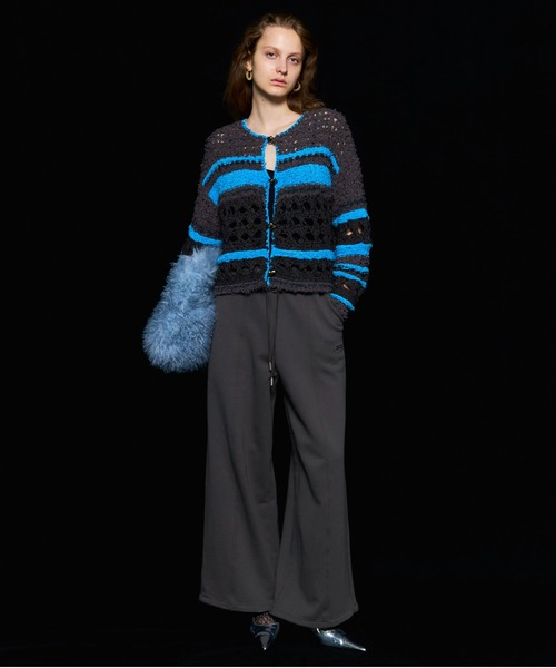 MAISON SPECIAL(メゾンスペシャル)の「Hand-knitted Cardigan/ハンドカーディガン【MAISON SPECIAL/メゾンスペシャル】(カーディガン/ボレロ・レディース・ブラック/ピンク/グレー・FREE)」の5枚目の写真