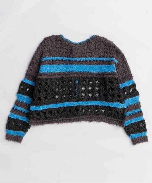 MAISON SPECIAL(メゾンスペシャル)の「Hand-knitted Cardigan/ハンドカーディガン【MAISON SPECIAL/メゾンスペシャル】(カーディガン/ボレロ・レディース・ブラック/ピンク/グレー・FREE)」の15枚目の写真