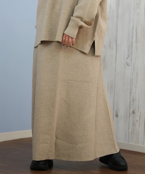 RIKKA FEMME/リッカファム ロングスカート リブニットスカート