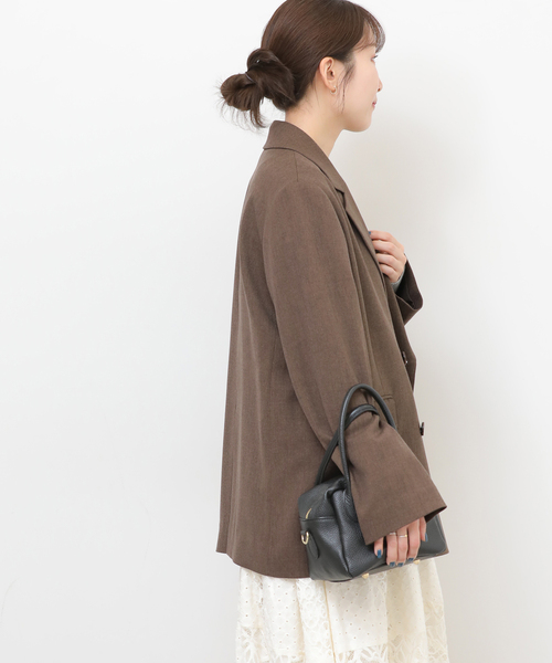 ツイーディーツイルテーラードダブルジャケット 追加》ツイーディーツイルテーラードダブルジャケット（テーラード