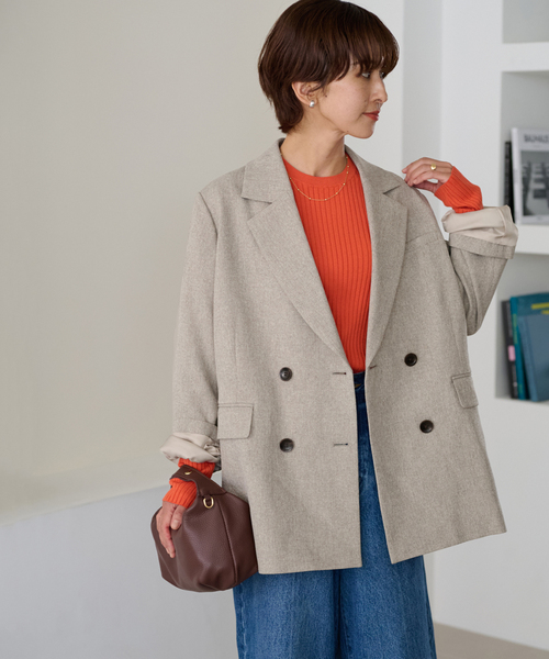 JOURNAL STANDARD relume チェックダブルジャケット 38 JOURNAL