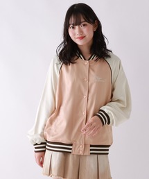 ピンクのキラキラ✨スカジャン★暖かい❤中綿 ピンクのキラキラ✨スカジャン☆暖かい❤中綿 ピンクのキラキラ