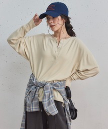 Doux archives | ソフトヘンリーネックプルオーバー(Tシャツ/カットソー)