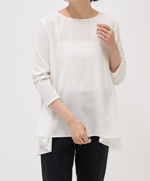 BEARDSLEY（ビアズリー）の「バックフレアブラウス（シャツ/ブラウス・レディース・ホワイト・FREE）」の9枚目の写真