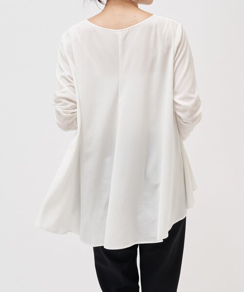 BEARDSLEY（ビアズリー）の「バックフレアブラウス（シャツ/ブラウス・レディース・ホワイト・FREE）」の12枚目の写真