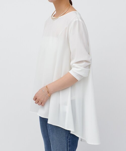 BEARDSLEY（ビアズリー）の「バックフレアブラウス（シャツ/ブラウス・レディース・ホワイト・FREE）」の18枚目の写真
