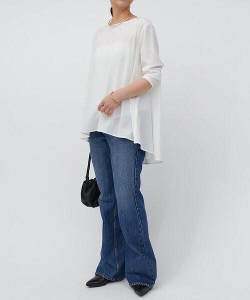 BEARDSLEY（ビアズリー）の「バックフレアブラウス（シャツ/ブラウス・レディース・ホワイト・FREE）」の22枚目の写真