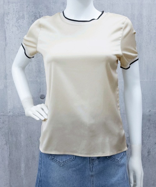 Miniministore（ミニミニストア）の「クルーネック サテン風シャツブラウス（シャツ/ブラウス・レディース・ホワイト/シャンパン/ブラック・L/XL/M/2XL）」の17枚目の写真