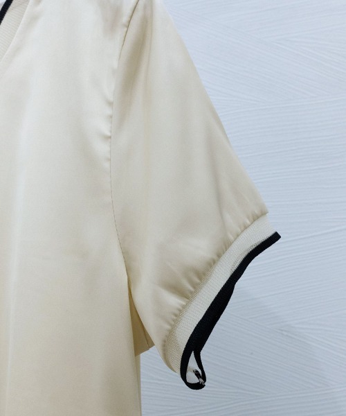 Miniministore（ミニミニストア）の「クルーネック サテン風シャツブラウス（シャツ/ブラウス・レディース・ホワイト/シャンパン/ブラック・L/XL/M/2XL）」の11枚目の写真